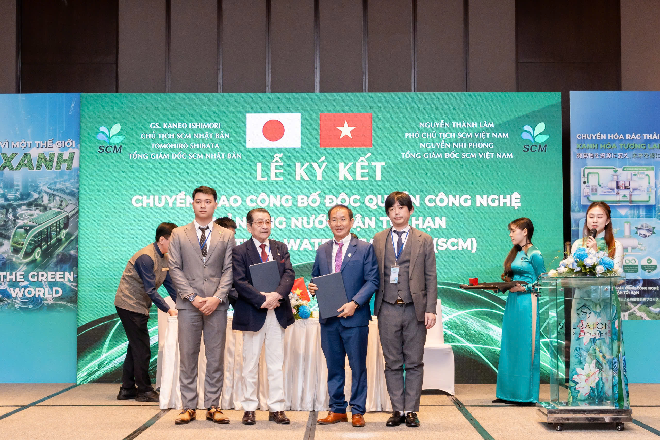Lễ ký kết chuyển giao độc quyền công nghệ giữa SCM Việt Nam và SCM Nhật Bản