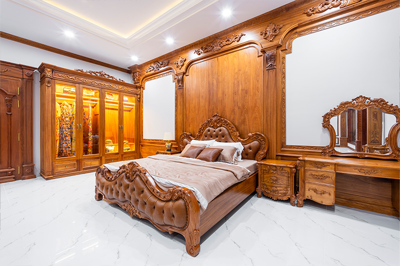 Phòng ngủ gỗ gõ đỏ