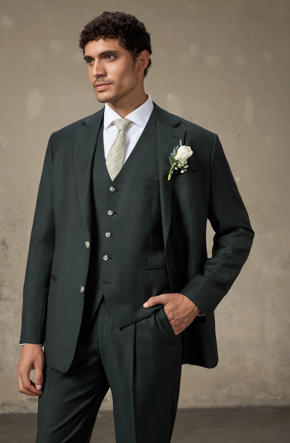 LOOK 2 | Evergreen Suit Three-Piece