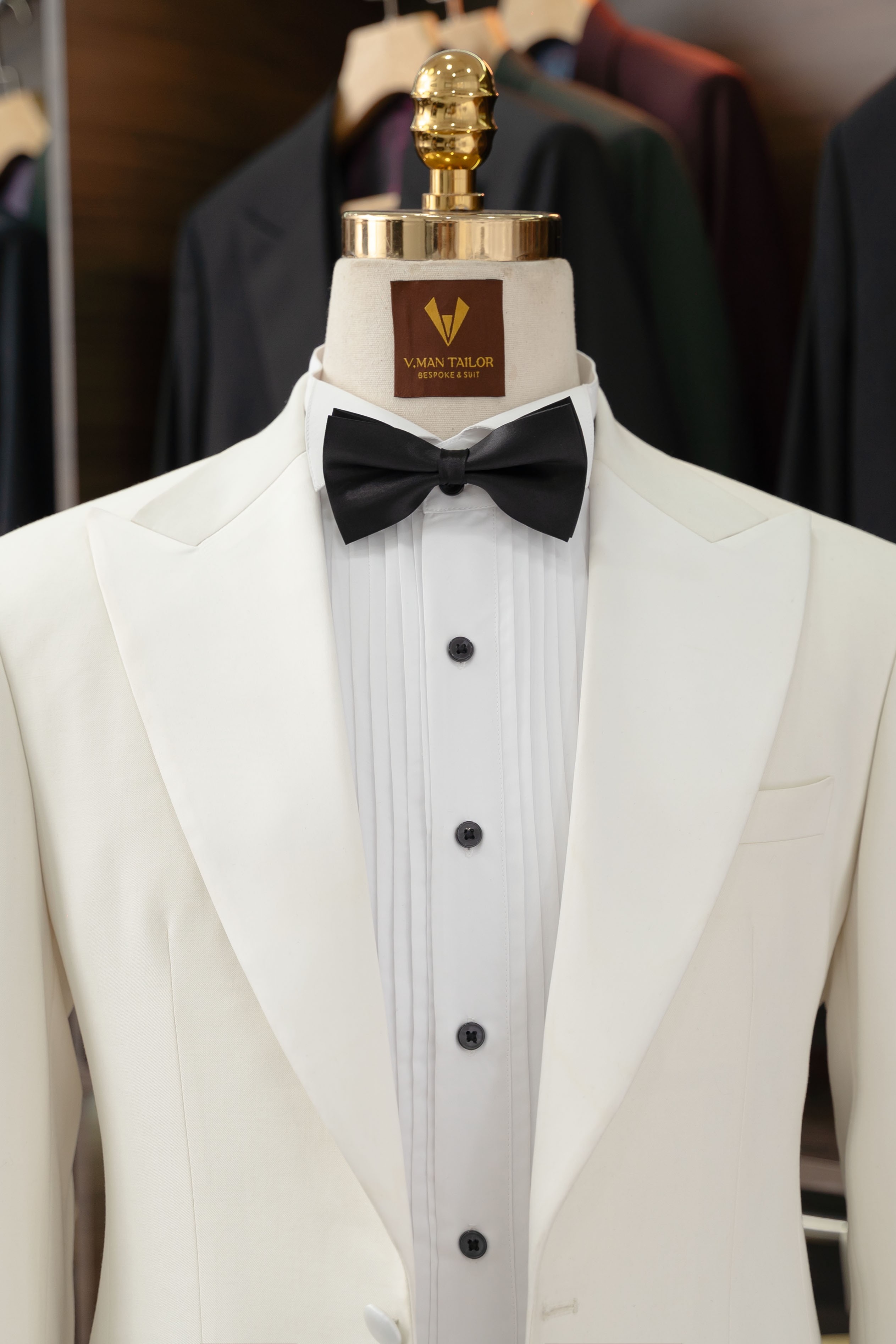 White Peak Lapel Tuxedo